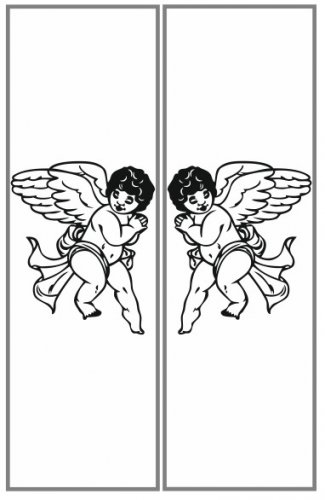 Пескоструйный рисунок Ангелы Феи 36